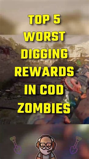 TOP 5 Worst Shovel Digging Rewards in Call of Duty Zombies #cod #gaming #callofduty #codzombies
