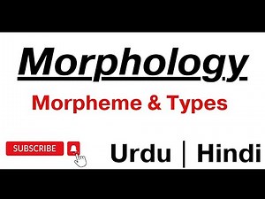 Morphology In Linguistics | Morpheme |Branches | Urdu / Hindi