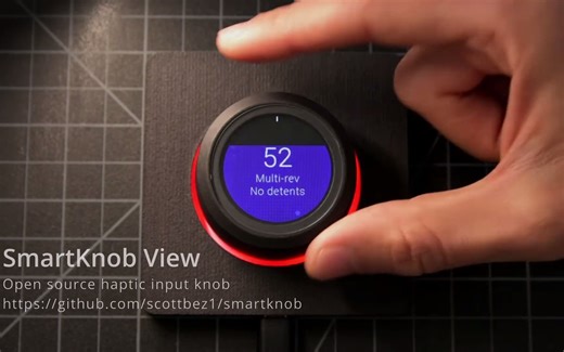【中英字幕】DIY触觉输入旋钮 - 无刷直流电机 圆形LCD