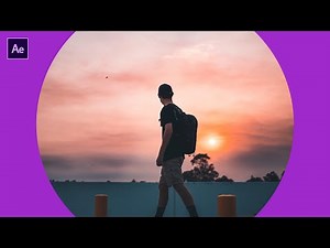 After effects tutorial | Photo circle transition animation