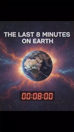 The Last 8 Minutes of Humanity?🤔 #facts #space #shorts #sun#earth