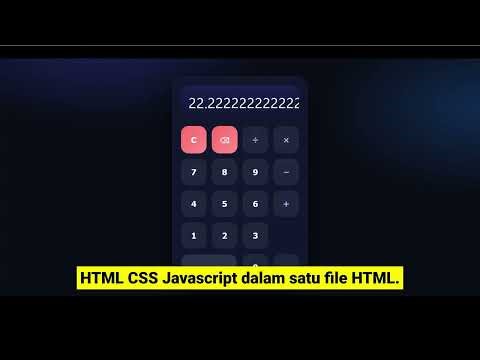 Inilah Kalkulator Menggunakan HTML CSS Javascript