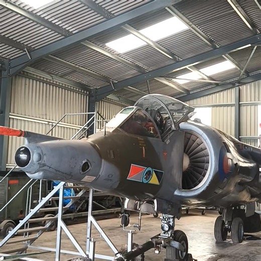 That time your Wingleader Facebook minion got to start a Harrier. Many, many thanks to Julian an Roy at the Chetton Heritage Museum. There's an interior view, but I need to edit out the swearing. That's a Pegasus grin at the end. | Wing Leader