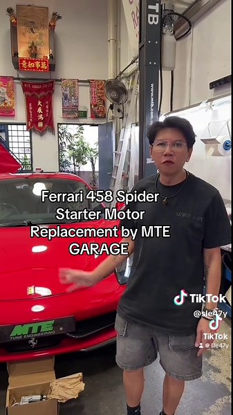 Ferrari 458 Spider Starter Motor Replacement Guide