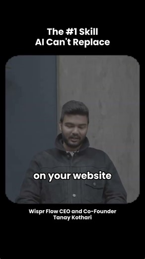 The #1 Skill. Start using wisprflow.ai today. Follow @tankots42 and @wisprflow on Instagram