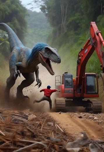 Raptor vs Excavator: A Shocking Encounter