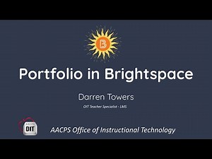 Portfolio in Brightspace