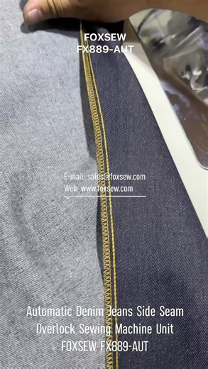 Automatic Denim Jeans Side Seam Overlock Sewing Machine