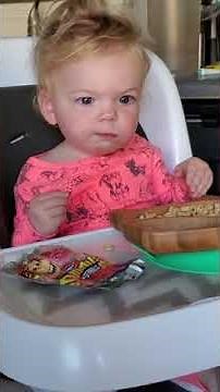 Toddler Girls Gets Surprised at her Own Fart - 1085263