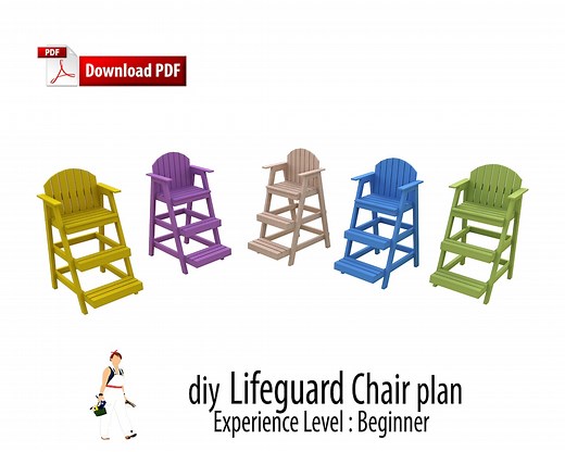 DIY Lifeguard Chair Woodworking Plan (PDF) - Etsy