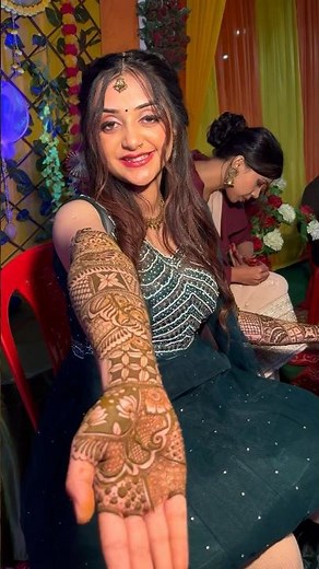 Mehendi Night 😍♥️ #shorts #trendingshorts #bridal #marriage #viral #meghachaube
