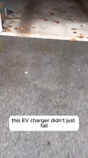This EV charger didn’t just fail — it melted. Wrong outlet, wrong breaker, and 60’ of 8/3 in conduit cooked the whole setup. I removed the damaged receptacle, fixed the wiring, and got the new charger running safely. #electricianlife #licensedelectrician #electriciansofinstagram | Joshua Chouinard Licensed Electrician