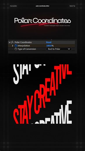Junaed Dar • Motion Design & Animation on Instagram: "Polar coordinates effect inside AE - turn rectangular map to circular and the other way 👋 . . . #motiongraphics #aftereffects #ae #mograph #motion #mographedit #aftereffectstutorial #edit #edits #adobe #explorepage #vfx #editing #animation #adobeillustrator #illustrator #illustration #design #aftereffectsedits #youtube #editor #editvideo #animated"