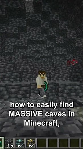 How to find massive caves in Minecraft! #hoplite #minecraft #caves