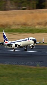 Touching & going with the Freewing 737. #aviation #rc #rcplane #737 #737max #landing | Two Brothers Radio Control