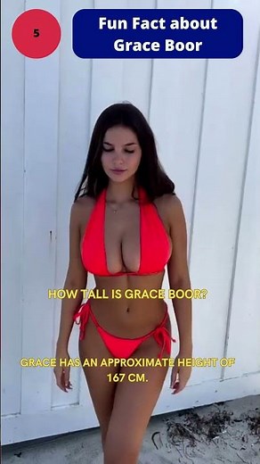 Grace Boor - American Model, Bikini Videos / Fun Facts #5