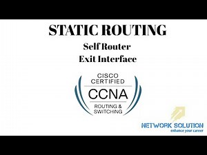 Static Routing (Self Router Exit Interface)