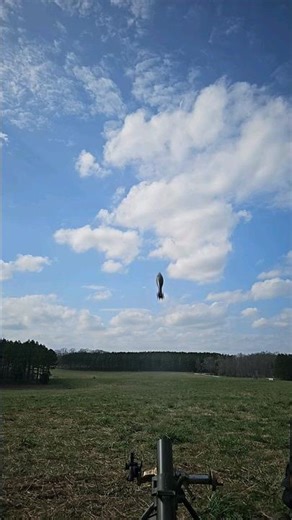 60mm M2 Mortar Firing Using M4 Sight Slow Motion #mortar #military #ordnance #slowmotion #war