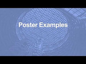 Poster Design and Presentation Workshop