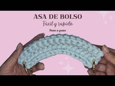 👉 Asa de bolso en crochet | Fácil y resistente (paso a paso) 🌸