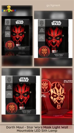 Darth Maul - Star Wars Mask Light Wall Mountable LED Sith Lamp