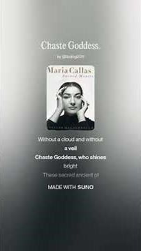 Maria Callas sings "Casta Diva" (Bellini: Norma, Act 1) English translation.
