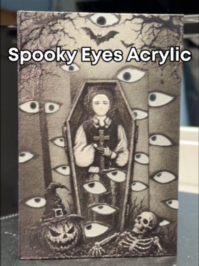 eufyMake E1 UV Printer: Creepy Halloween Acrylic Decor Idea