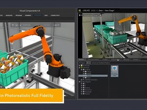借助 NVIDIA Omniverse™ 与 Visual Components 构建工厂数字孪生，实现更大场景，更逼真渲染。#数字化工厂#英伟达#数字孪生
