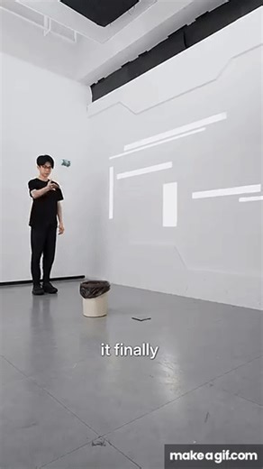 We Built an Auto-aiming Trash Can on Make a GIF