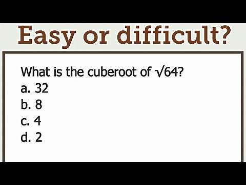 What is the cuberoot of √64?