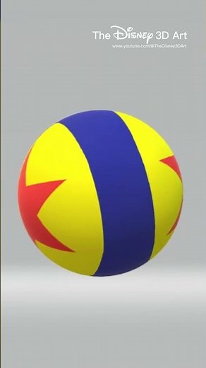 Paint 3D Tutorial: Pixar Ball ~ in "Luxo Jr. Short" #disney #pixar #toystory #shorts