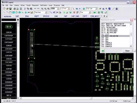 Placing parts in DipTrace PCB software