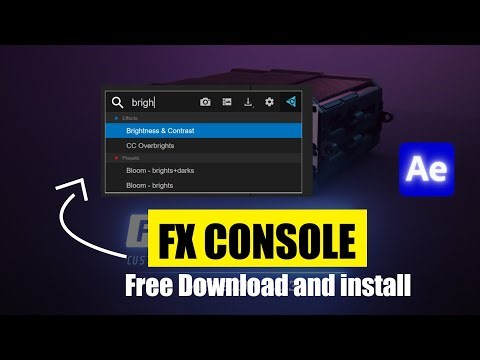 Learn how to install the FX Console plugin in After Effects step by step!