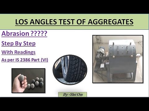 Los Angeles Abrasion Test of Aggregate / IS 2386 - IV / Complete Procedure with readings and result