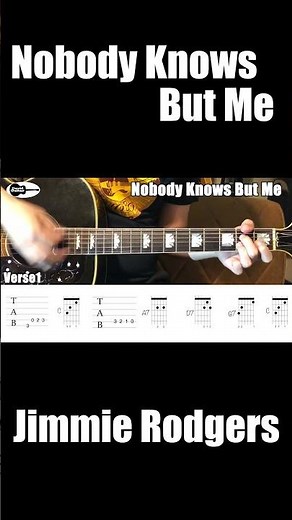 Jimmie Rodgers Nobody Knows But Me Guitar Chords #Shorts