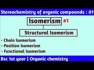 Isomerism | Stereochemistry of organic compounds - bsc 1st year organic chemistry | by Chemboost