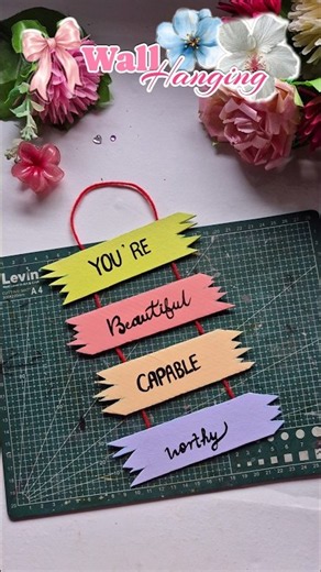 Easy DIY Wall Hanging Ideas 🎨✨ #shorts #youtubeshorts