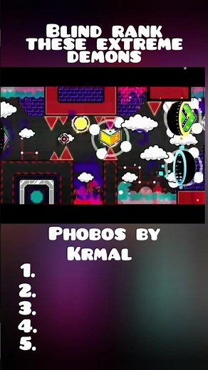 Blind rank these extreme demons #geometrydash