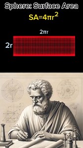 159K views · 1.5K reactions | visualizing the surface area of a sphere #math #learn #stem #geometry #proof | Archimedes Mathatician | Facebook