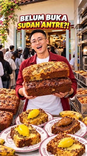 Trending Business: It's Just Banana Cake, So Why Is the Line This Long? - Tji Laki 9 Business Idea