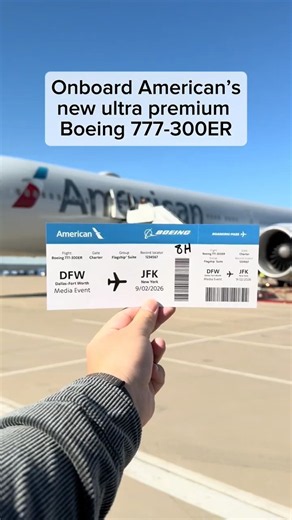 AMERICAN’s new BOEING 777-300ER: its most premium plane ever #americanairlines