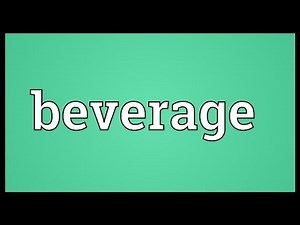 Beverage Meaning