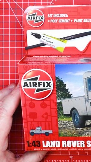 Airfix on Instagram: "How to build the Airfix Starter Set Land Rover Series 1 Pick-Up... In this step-by-step tutorial, we'll show you how to assemble and paint this impressive 1:43 scale model, even if you have little or no experience in modelling. Watch the full video on our YouTube - link in bio 👆 #Airfix #ScaleModelling #ModellingforBeginners #ScaleModellingTips"