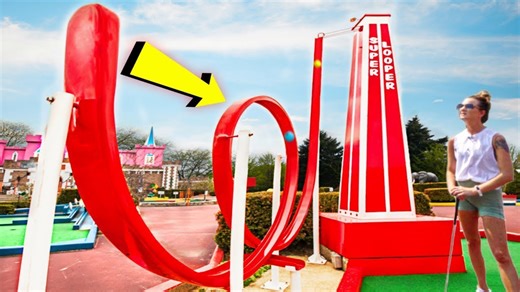 The best mini golf course ever! | Lucky hole in one!