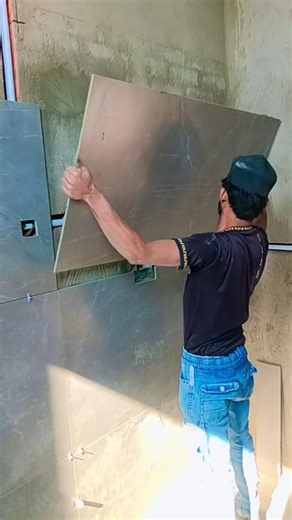 tiles and marble#do Bhai char keypad Deewar per kis tarike se lagai jaati Hai without chemical