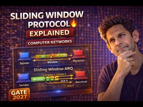 Sliding Window Protocol Explained 🔥 | Computer Networks | GATE 2027 Preparation
