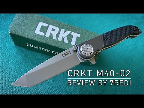 CRKT M40 02 Review - Kit Carson Design with innovative Deadbolt Lock!