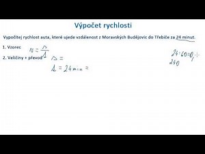Výpočet rychlosti