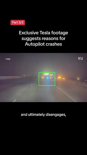 dashcam footage and data from a Texas crash shows Tesla's Autopilot system failed to recognize stopped emergency vehicles. #tesla #dashcam #autopilot #driverlesscar #carcrash #investigation #wallstreetiournal #thewallstreetjournal