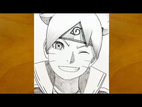 Boruto Drawing | How to Draw Boruto Uzumaki Step by Step | Anime Sketch